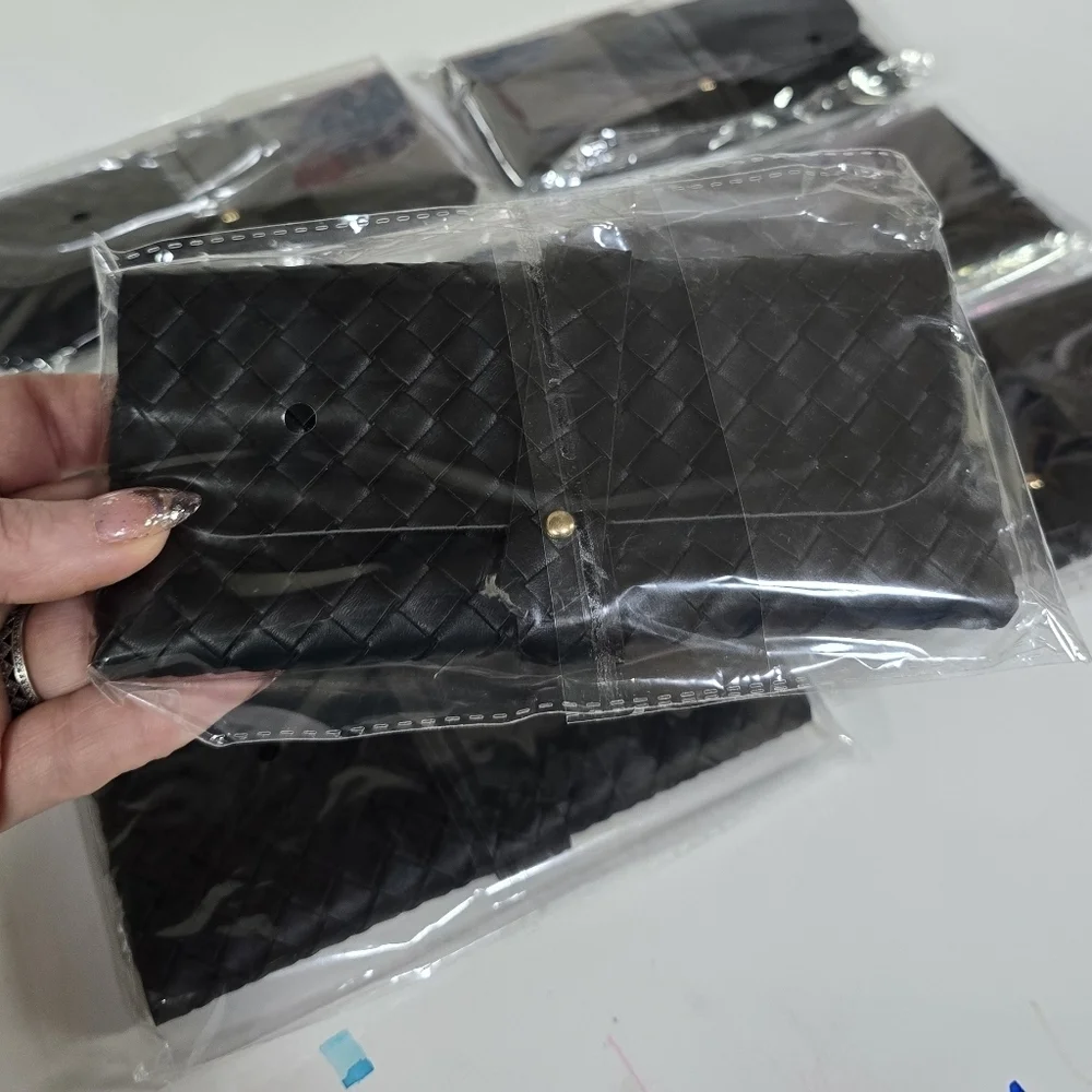 LOT OF 7 EYEGLASSES\SUNGLASSES PU LEATHER WOVEN MICROFIBER LINED CASES \ NWT!